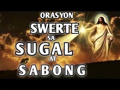 orasyon para sa sugal|ORASCION SWERTE SA SUGAL .